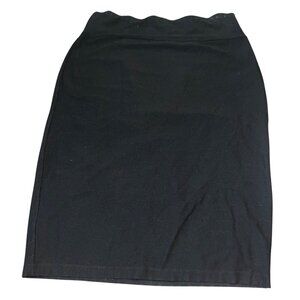 Eileen Fisher Black‎ Knee-Length Skirt M Viscose/Nylon/Spandex Womens EUC